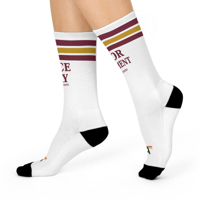 Race Day/Poor Judgment, Cushioned Crew Socks